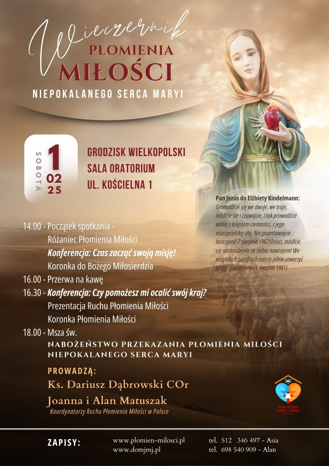 Płomień Miłości Niepokalanego Serca Maryi